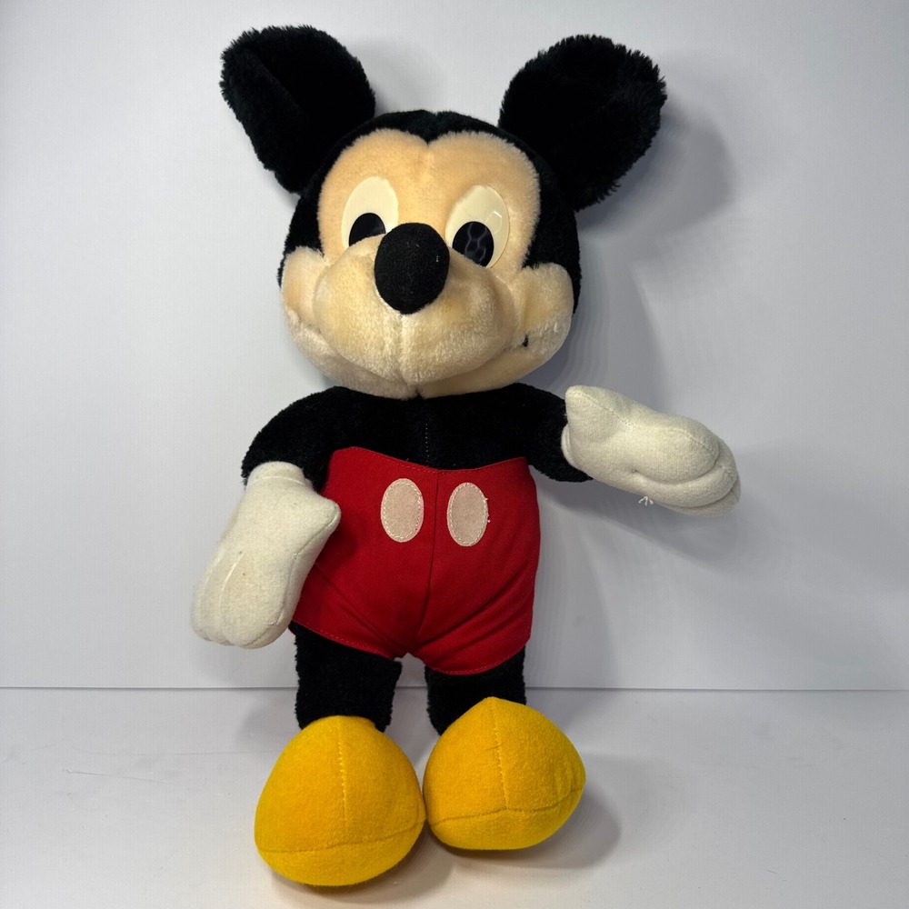 Vintage Playskool Disney Mickey‎ Mouse Plush Red Pants #70130 Stuffed Animal 13"